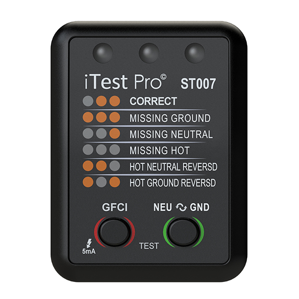 Socket Tester with GFCI test (Type B)